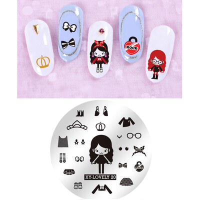 

Manicure DIY Lace Rose Flower Forest Image Nail Plates Nail Art Stamping Plate Nail Art Tools