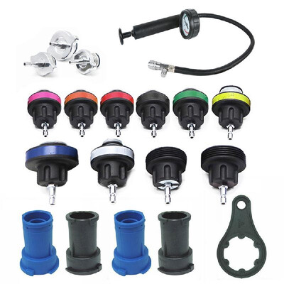 

18pcs Radiator Leak Detector Car Cooling System Tester Auto Repairing Pressure Gauge Kit