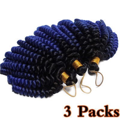 

3 Packs Jamaican Bounce Hair Short Curly Crochet Braids Hair Extension Curly Crochet Hair Synthetic Braids Twist Hair For Women