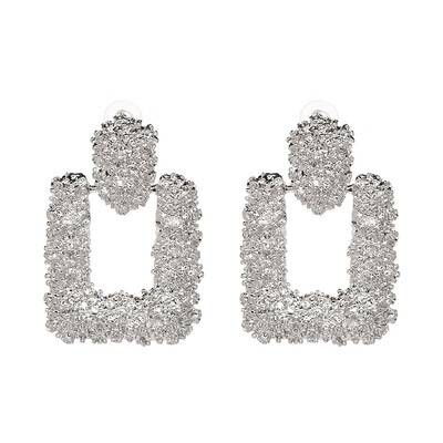 

EK848 Big Metal Drop Earrings for Women Gold Color Geometric Statement Earring 2018 Vintage Earing Fashion Punk Party Jewelry