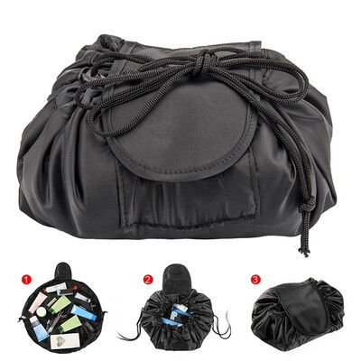

Portable Makeup Drawstring Bags Storage Magic Travel Pouch Wash Cosmetic Bag
