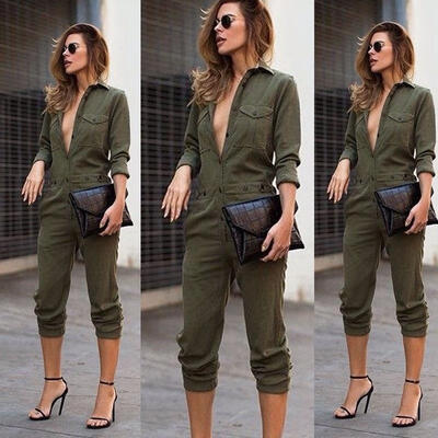 

Womens Slim Evening Party Playsuit Ladies Romper Long Jumpsuit Size 6 -14