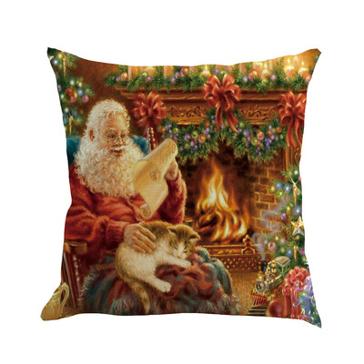 

〖Follure〗Christmas Pillow Cover Pillowcases Decorative Sofa Cushion Cover 45x45cm