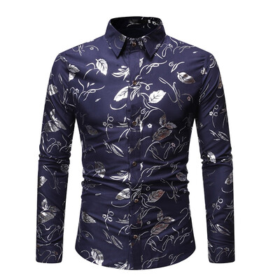 

Tailored Mens Casual Button Turn-Down Collar Slim Fit Long Sleeve Top Shirt Blouse