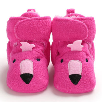 

Toddler Cartoon Prewalker Baby Shoes First Walkers Infant Winter Warm Plus Velvet Baby Girls Shoes