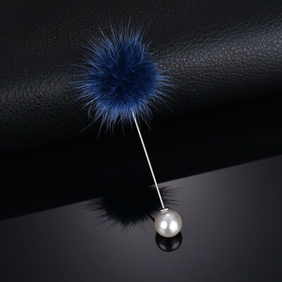 

Clothing Accessories Brooch Hair Ball Pearl Brooch Cardigan Pin
