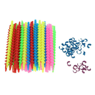 

Plastic Long Spiral Hair Perm Rod Hairdressing Styling Curler Rollers Tool
