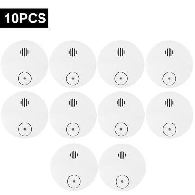 

Wireless Smoke Detector Photoelectric Fire Alarm Battery-Powered Light Sound Warning Fire Safety for Home Hotel School