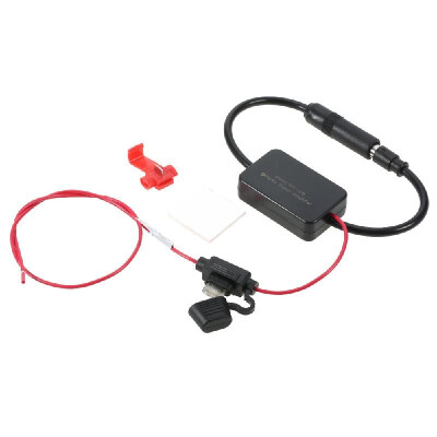 

12V Car FM&AM Radio Antenna Signal Amp Amplifier Booster Signal Enhancer Device ANT-208