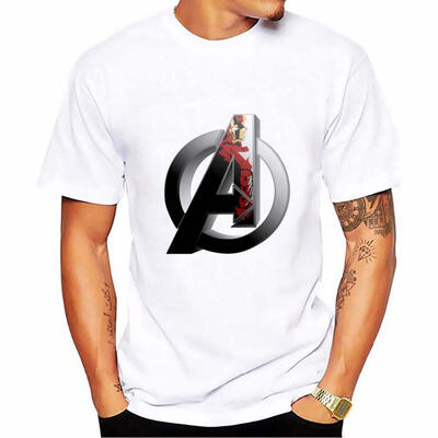 

Short-Sleeved Print T-Shirt Casual O-Neck Cotton Tees For Men - White
