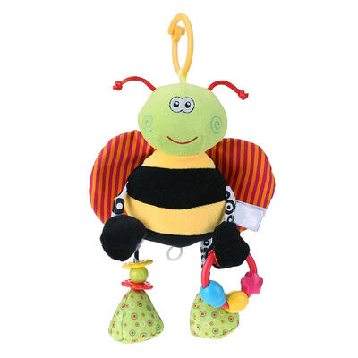 

Cartoon Bee Baby Rattles Soft Play Game Infants Stuffed Educational Toys