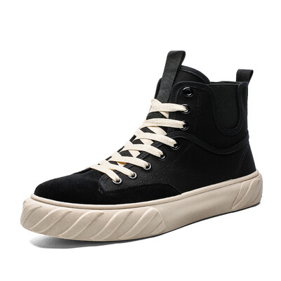 

Biscuit shoes high-top canvas shoes Gaobang shoes to increase the tide shoes