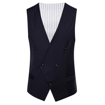 

Toponeto Mens Fashion Business Casual Wedding Waistcoat Tops Vest Jacket Top Coat