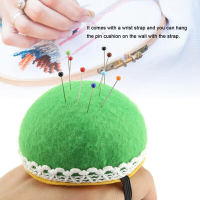 

Greensen 2pcs DIY Craft Needle Handcraft Pin Cushion Holder Sewing Kit Pincushions with Strap