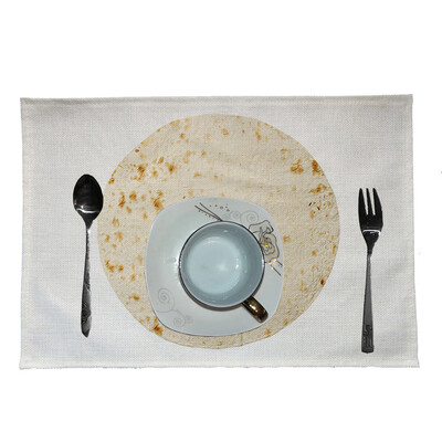 

Toponeto Creative Mexican Burrito Placemat Home Kitchen Restaurant Bar Placemat