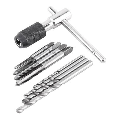 

Greensen 9PCSSet Screw Taps & T-shaped Wrench & Twist Drill Bits Threading Tapping Hand Tool Kit Tapping Tool Screw Tap