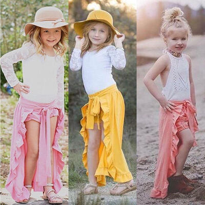 

Newborn Baby Girl Short Pants Hemlines Dress Outfits Set Toddler Casual Dress