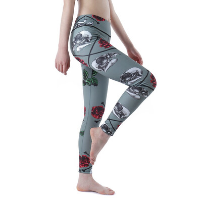 

Womens Quick-Drying Tight Stretch Fitness Printed Yoga Pants High Waist Pants