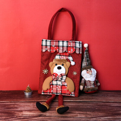 

〖Follure〗Santa Claus Christmas Candy Bag Elf Elk Pants Treat Pocket Home Party Gift Decor