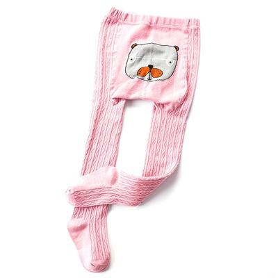 

Cartoon Cute Baby Pantyhose Girls Soft Cotton Knitted Leggings Stocking