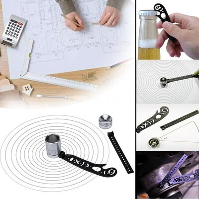 

Multifunction Magnetic Protractor Rotation Angle Ruler Drawing Rulers Set Mini Wrench Portable Bottle Opener Measurement Tool
