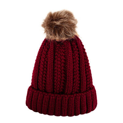 

Tailored New Women Men Winter Knitted Hat Metal Circle Hemming Hat Wool Cap