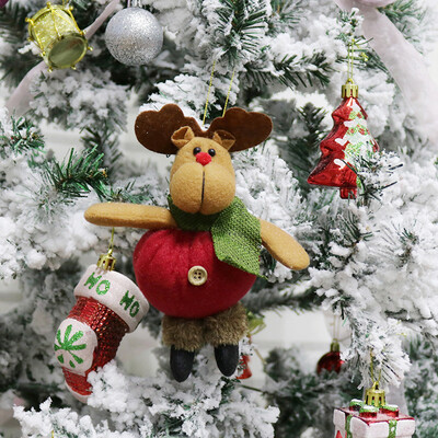 

〖Follure〗Christmas Ornament Santa Snowman Reindeer Toy Doll Hang Party Decoration