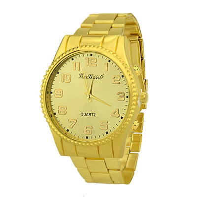

Gobestart Men Luxury Fashion Military Stainless Steel Analog Quartz Wrist Watch