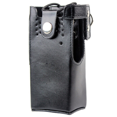 

Hard PU Leather Case Cover Bag Holder Replacement for Motorola Walkie Talkie GP328338 HT750