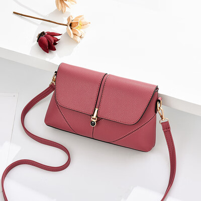

Summer LadiesNew Fashion Ins Tide All Pure Colors One Shoulder Slant Crossing Womens Bag Summer