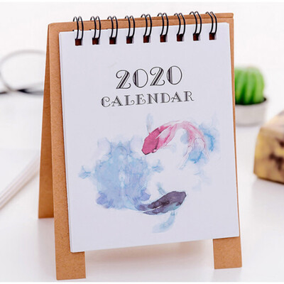 

Siaonvr 2020 Cute Cartoon Mini Table Desk Calendar memorandum Plan Calendar