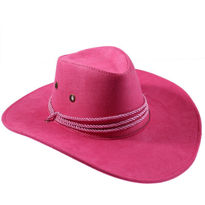 

Western Hat Cowboy Wide Edge Artificial Leather Foldable Unisex Outdoor Fashion Sun Cap