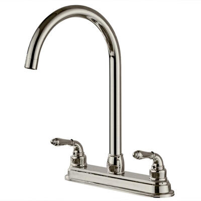 

Kitch Bathroom Faucet With Two Handles Copper & Stainless Steel