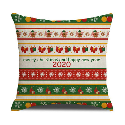 

Nordic Style Cushion Covers Deer Geometric Pillow Cases Linen Cotton Christmas Pillow Covers Home Bedroom Sofa Decoration