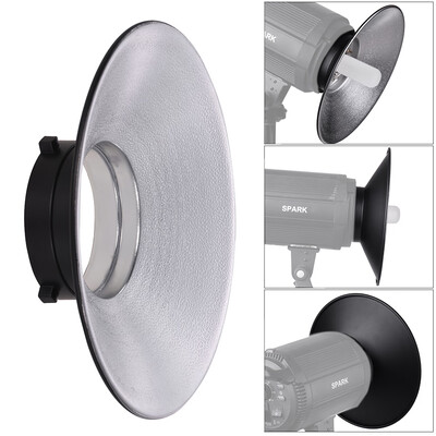 

120 Degree Wide-angle Photography Flash Reflector Bowens Mount Diffuser Dish Aluminium Alloy Shooting Accessories