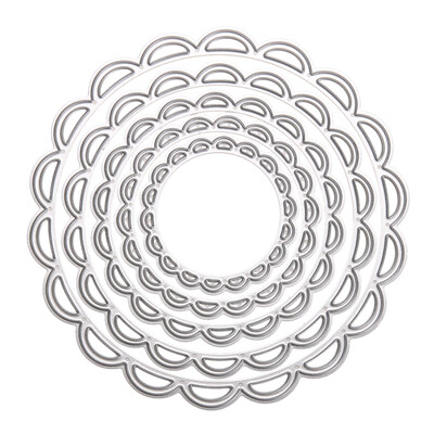 

5pcs Metal Circles Metal Cutting Dies DIY Scrapbooking Embossing Stencils