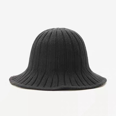 

Hat womens autumn winter retro-knit warm-and-warm-keeping Korean-style fashion all-in-one cap cap-and-cap