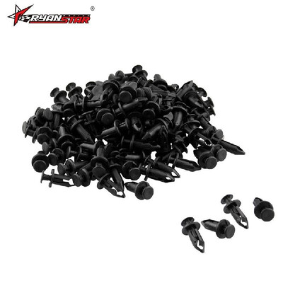 

Factory direct 9mm hole rivet plastic 120 Pack buckle bar fender buckle round rivet black