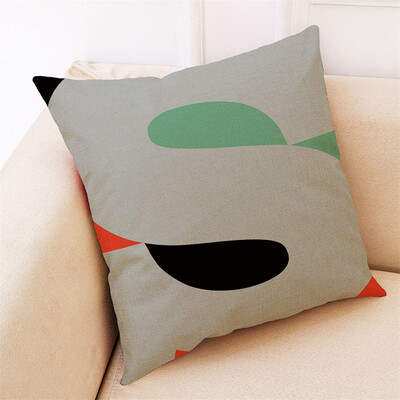 

Toponeto Letter Pattern Pillowcase Linen Sofa Cushion Cover Home Decoration Pillowcase