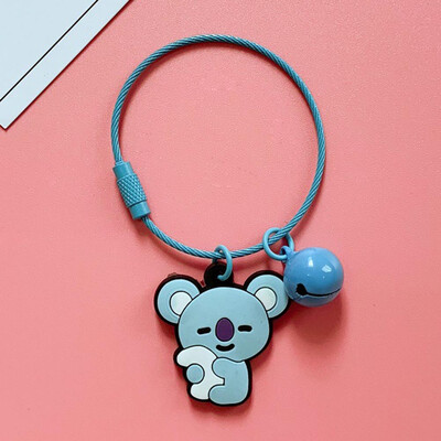 

CAR-TOBBY Kpop BTS Keychain TATA KOYA Pendant Keyring Key Chain Bag Hangin Tracked