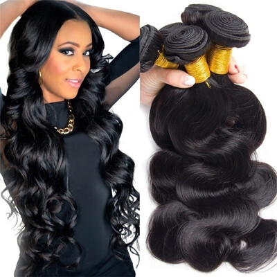 

Fashion Mixed Length 3 Bundles Brazilian Body Wave Hair Black16"18"20