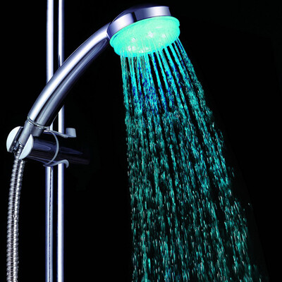 

Gobestart Colorful Head Home Bathroom 7 Colors Changing LED Shower Faucet Water Glow Light