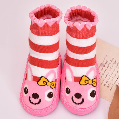 

Warm Baby Shoes Socks Children Infant Cartoon Socks Kids Indoor Floor Socks Cotton Sole Non-Slip Thick Towel Socks