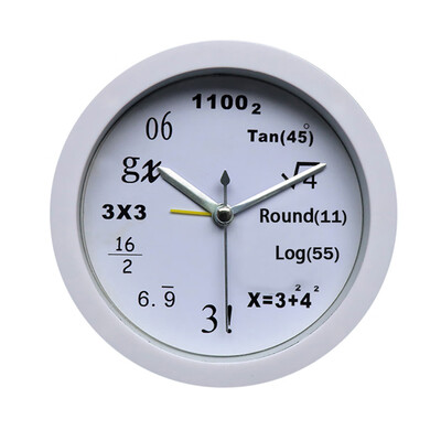 

Gobestart Mathematics Fashion Creative Art Student Quartz Bedside Alarm Clock