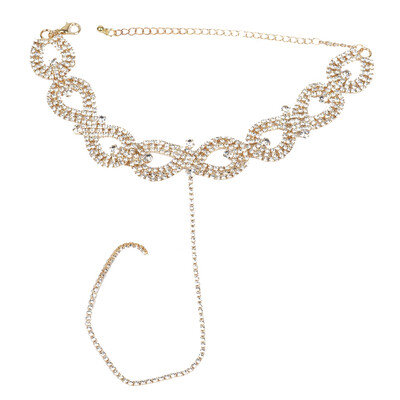 

Simple Diamond Necklace Fashion Flowers Necklace Chain Collar Necklace