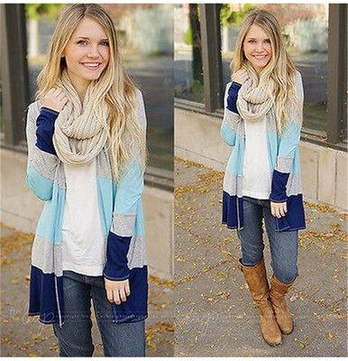 

Hot Women Long Sleeve Knitted Cardigan Loose Sweater Outwear Jacket Coat Sweater
