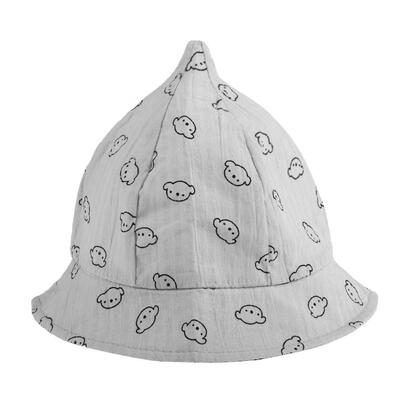 

Spring Baby Kid Floral Basin Sun Cap Cotton Elf Style Photography Props Hat