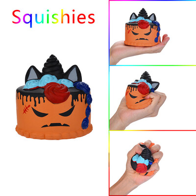 

Tailored Halloween Demon Cake Scented Squishies Slow Rising Kids Toys Stress Relief Toy