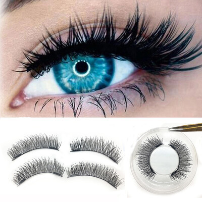 

〖Follure〗1 Pair 3D Magnetic False Eyelashes Lashes Reusable False Magnet
