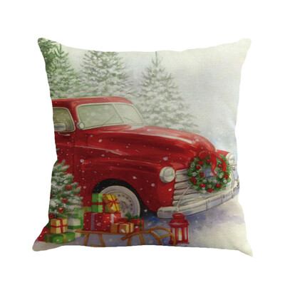 

Tailored Christmas Printing Dyeing Sofa Bed Home Decor Pillow Cover Cushion Cover B